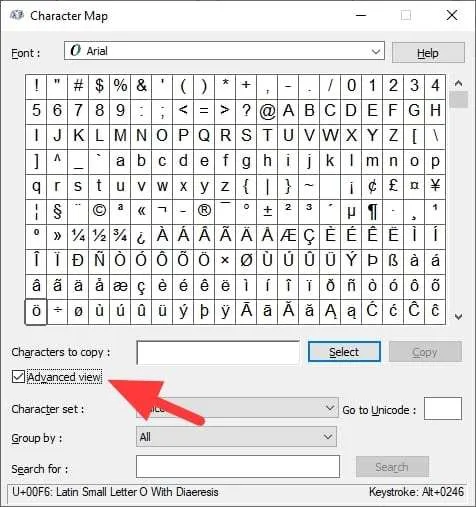 advanced view 3 Cara Mudah Membuat Simbol Pi (π) di Word 11 advanced view