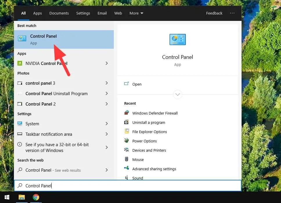 control panel 4 Cara Matikan Firewall Windows 7/8/10 Untuk Sementara 3 control panel 4