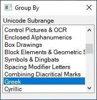 greek 3 Cara Mudah Membuat Simbol Pi (π) di Word 13 greek