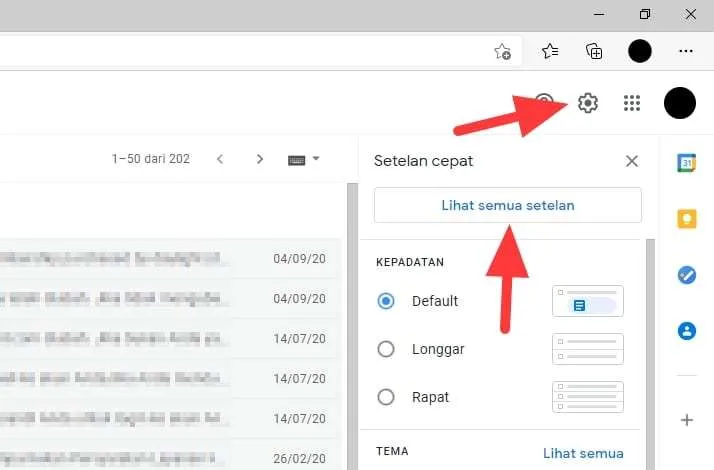 lihat semua setelan 1 Cara Memasang Logo Perusahaan di Bagian Bawah Email Gmail 4 lihat semua setelan 1