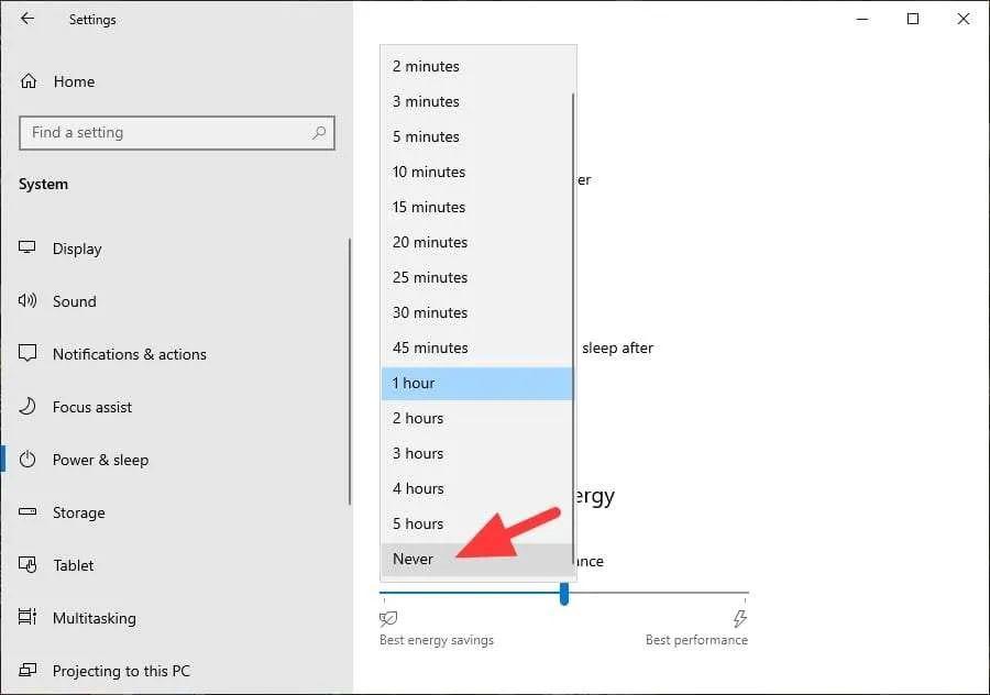 never Cara Agar Laptop/PC Windows 10 Tidak 'Sleep' Otomatis 7 never