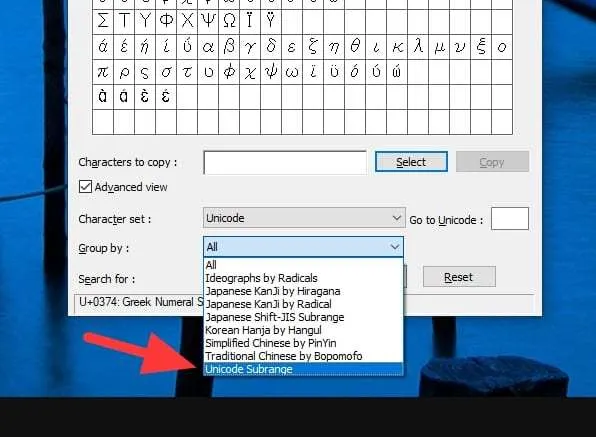 unicode subarange 3 Cara Mudah Membuat Simbol Pi (π) di Word 12 unicode subarange