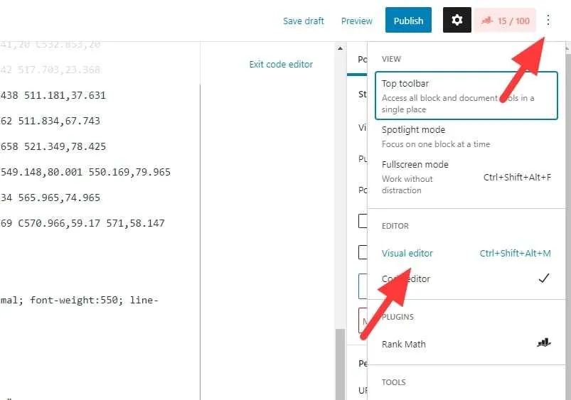 visual editor Cara Menampilkan Postingan Instagram di Halaman Website 10 visual editor
