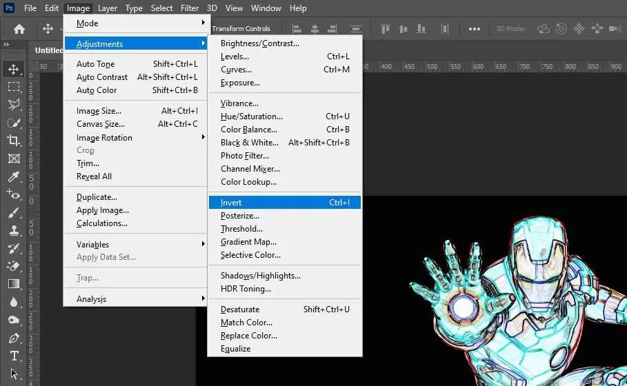 image invert Cara Mudah Membuat Efek Kapur di Photoshop 6 image invert