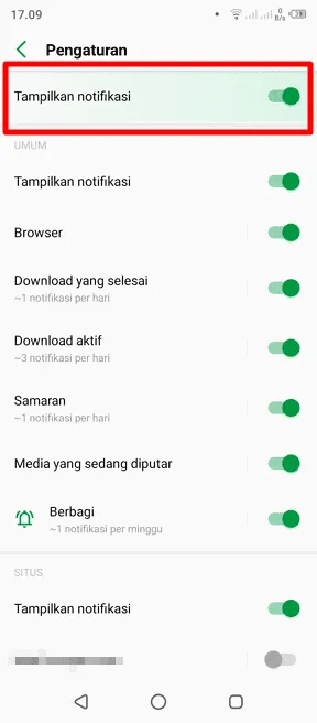 tampilkan notifikasi Cara Cepat Matikan 'Semua Notifikasi' dari Chrome Android 6 tampilkan notifikasi
