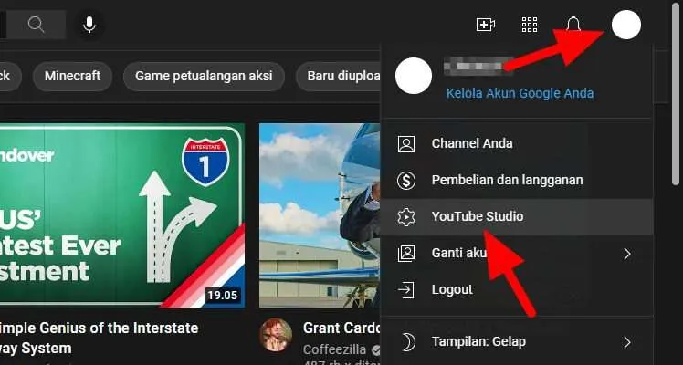 Cara Mengganti Nama Channel Youtube via Android/Laptop 8 youtube studio 3 Cara Mengganti Nama Channel Youtube via Android/Laptop 8 youtube studio 3
