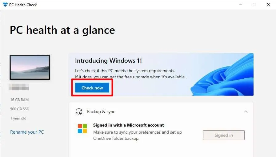 check now Cara Cek Apakah PC/Laptop Kamu Bisa Pakai Windows 11 8 check now
