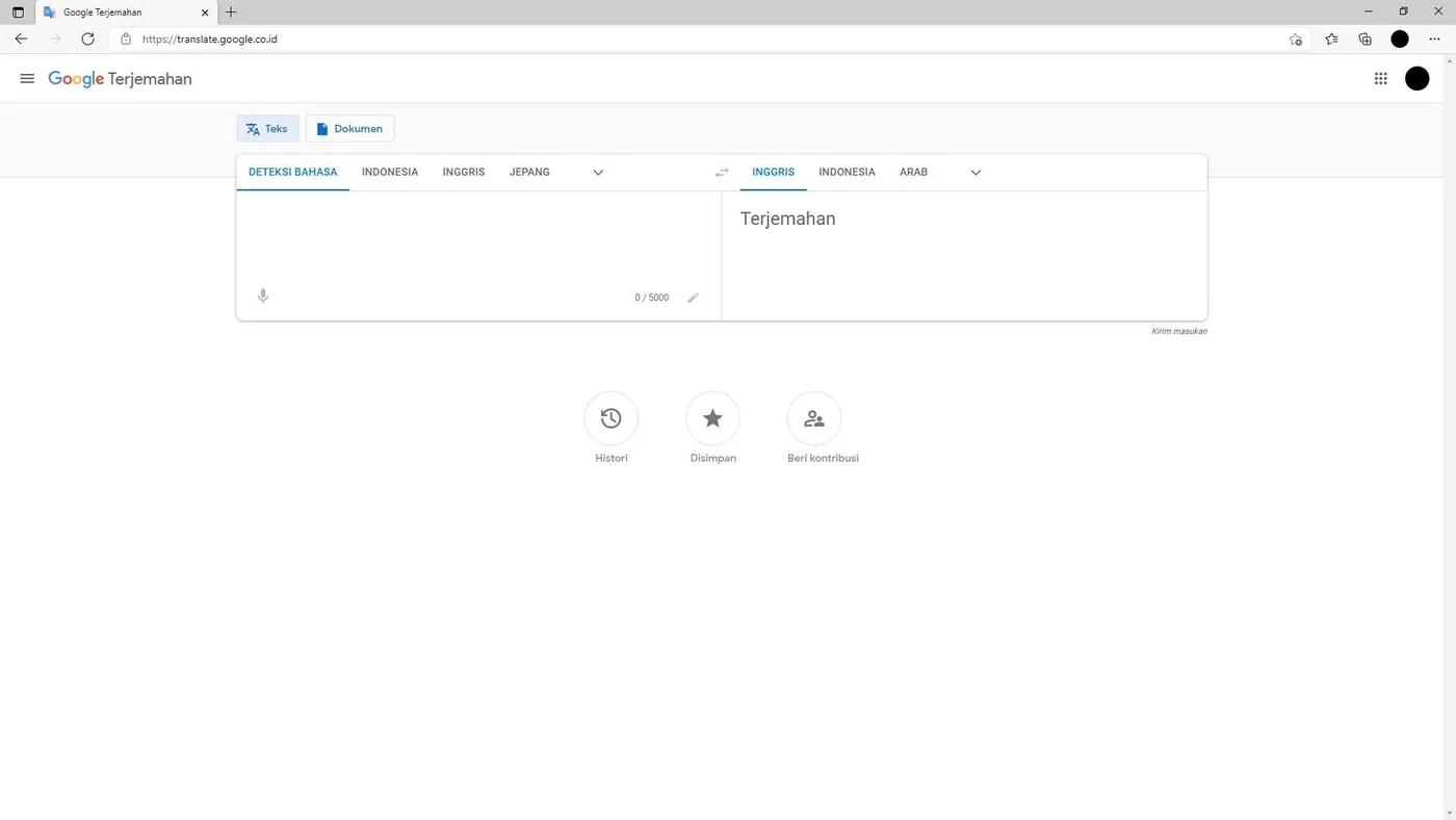 google translate pc 3 Cara Terjemahkan Dokumen PDF Inggris ke Indonesia 3 google translate pc