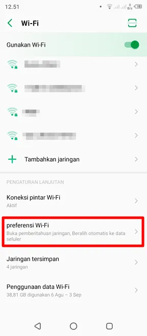 preferensi wifi 2 Cara Cepat Menemukan 'IP Address' Ponsel Android 5 preferensi wifi