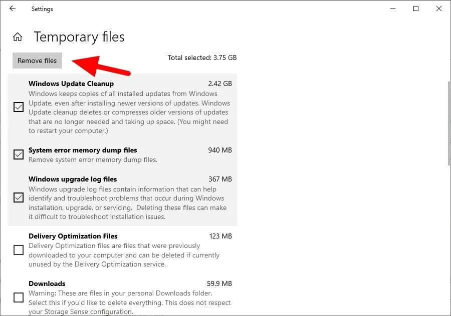 remove files 6 Cara Membuat Local Disk (C:) Tidak Penuh & Lebih Lega 24 remove files