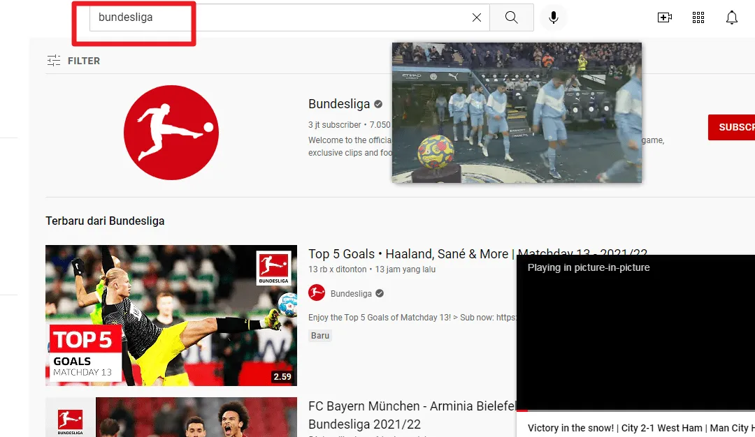 bundesliga Cara Nonton YouTube Sambil Buka Aplikasi Lain di Komputer 12 bundesliga