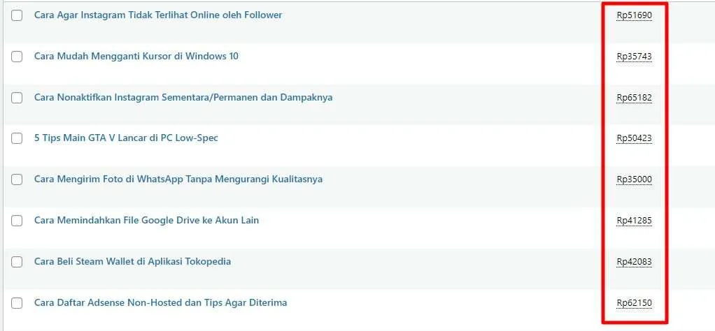 Jadi Penulis 1 contoh harga per artikel Jadi Penulis 1 contoh harga per artikel