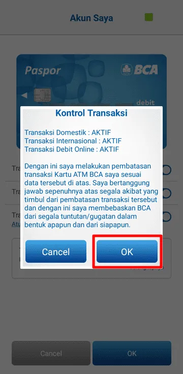 Cara Jadikan Kartu Debit BCA Bisa untuk Transaksi Online 11 kontrol transaksi Cara Jadikan Kartu Debit BCA Bisa untuk Transaksi Online 11 kontrol transaksi