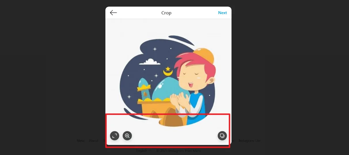 pengaturan pada foto Cara Upload Foto di Instagram PC/Laptop Tanpa Aplikasi 4 pengaturan pada foto