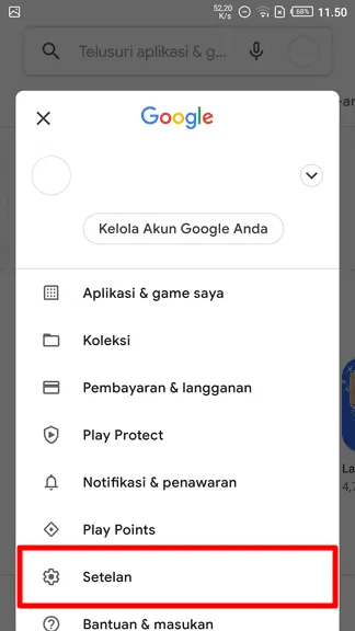 setelan 1 Cara Memperbarui Play Store Tanpa Download File APK 5 setelan 1
