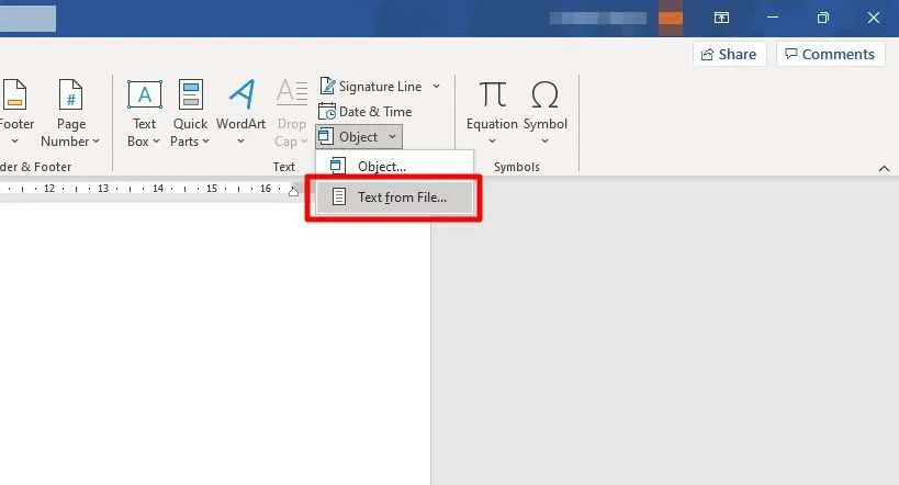 text from file Cara Menyatukan Dua (Atau Lebih) File Ms. Word Jadi Satu 7 text from file