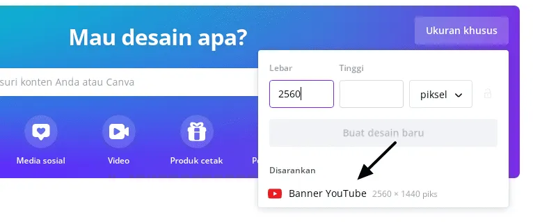 banner youtube Cara Membuat Header Channel YouTube Tanpa Aplikasi 10 banner youtube