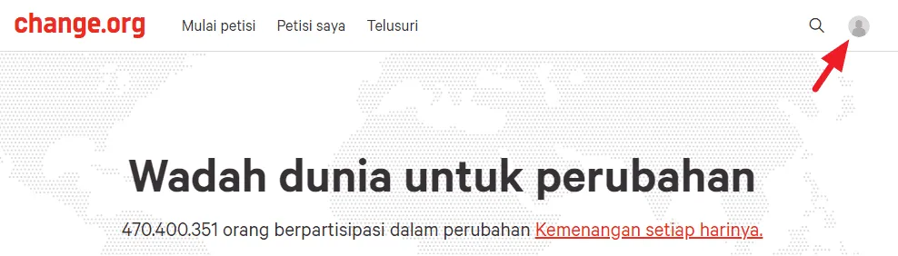 beranda change Cara Mudah Membuat Petisi Online di Change.org 5 beranda change