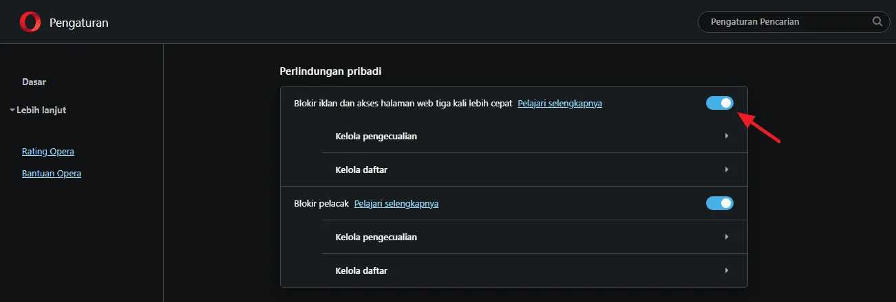 3 Cara Menghilangkan Iklan YouTube, Cepat dan Anti Ribet 5 blokir iklan opera 3 Cara Menghilangkan Iklan YouTube, Cepat dan Anti Ribet 3 blokir iklan opera