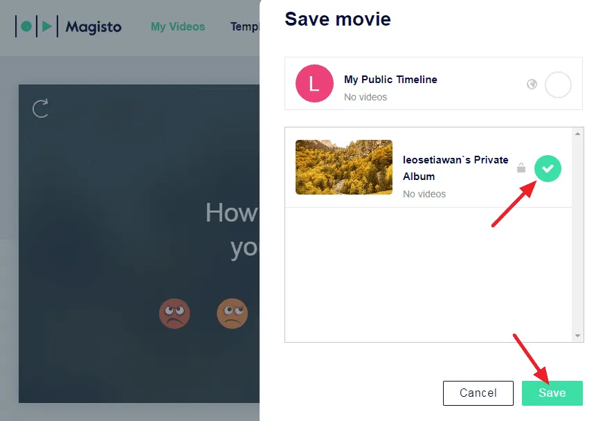 centang album Cara Membuat Foto Menjadi Video Tanpa Bantuan Aplikasi 17 centang album
