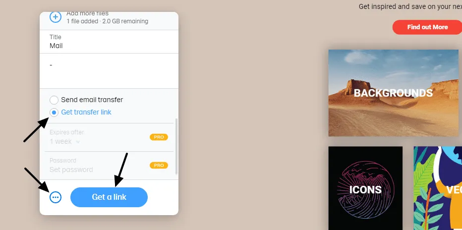 get a link Cara Mengirim File via Internet Menggunakan WeTransfer 9 get a link