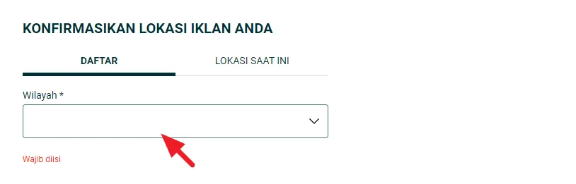 isi wilayah Ini Cara Menjual Barang di OLX, Mudah dan Tidak Ribet 8 isi wilayah