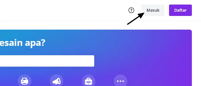 masuk canva Cara Membuat Header Channel YouTube Tanpa Aplikasi 3 masuk canva