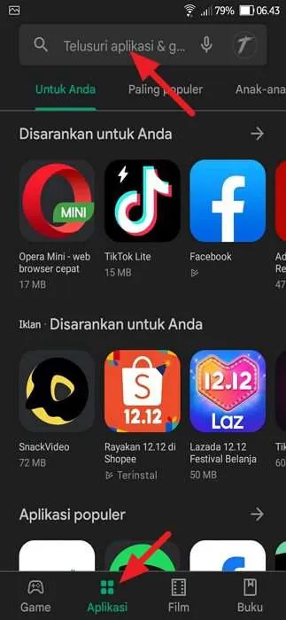 pilih aplikasi 2 Cara Buka Blokir Situs Menggunakan Browser Opera 8 pilih aplikasi
