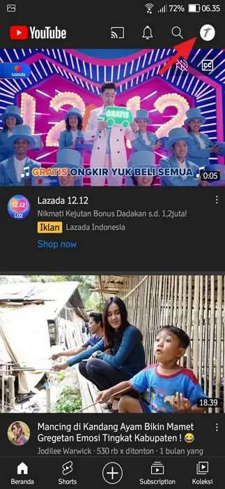 profil yt android Cara Menghapus Histori Tontonan YouTube Secara Otomatis 8 profil yt android