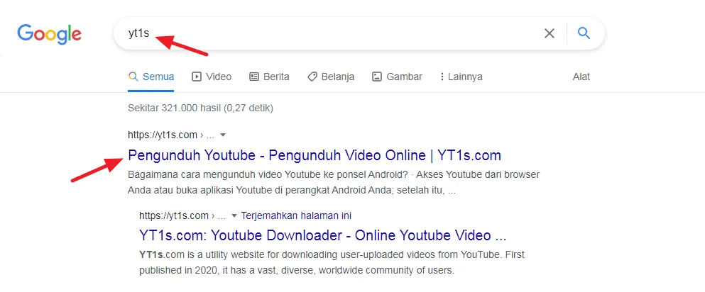 situs yt1s 4 Cara Download Video YouTube Menjadi MP3 Tanpa Aplikasi 1 situs yt1s