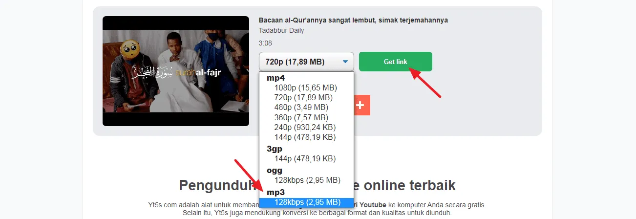 ubah format 4 Cara Download Video YouTube Menjadi MP3 Tanpa Aplikasi 11 ubah format