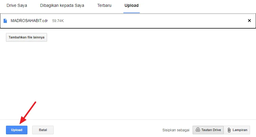 upload gmail 3 Cara Mengirim File Besar Lewat Email dengan Mudah 7 upload gmail