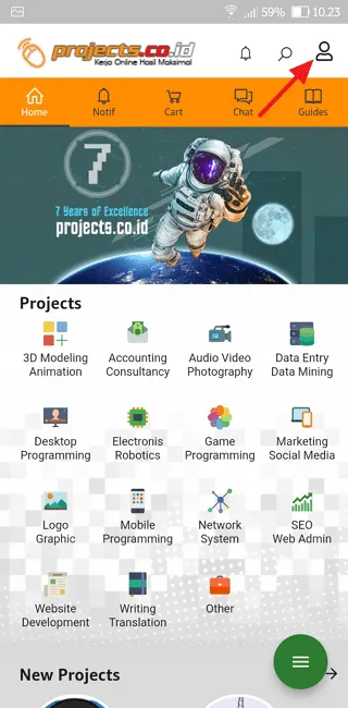 Screenshot 20220128 102349 Cara Mencari Freelancer di Situs dan Aplikasi Projects.co.id 11 Screenshot 20220128 102349