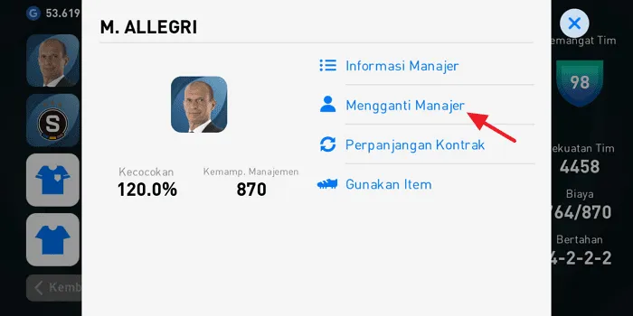 Screenshot 20220130 164157 Cara Mengganti Manajer di PES Mobile 2021 dengan Mudah 10 Screenshot 20220130 164157