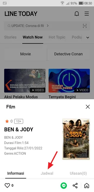 Cara Melihat Jadwal Film di Bioskop Menggunakan LINE 7 Screenshot 20220131 085007 Cara Melihat Jadwal Film di Bioskop Menggunakan LINE 5 Screenshot 20220131 085007