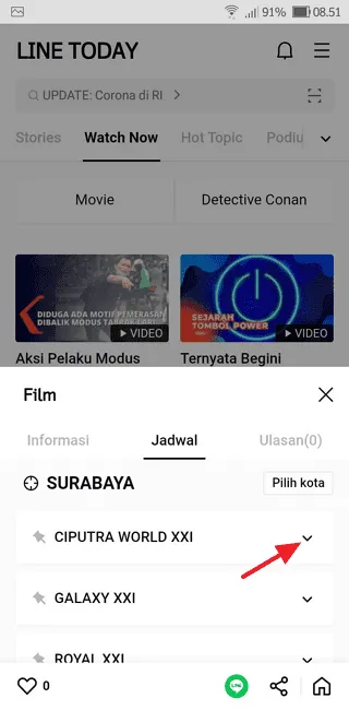 Cara Melihat Jadwal Film di Bioskop Menggunakan LINE 10 Screenshot 20220131 085140 Cara Melihat Jadwal Film di Bioskop Menggunakan LINE 8 Screenshot 20220131 085140