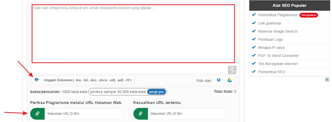 Cara Mengecek Plagiarisme Artikel di Internet Secara Akurat 13 area small seo tools Cara Mengecek Plagiarisme Artikel di Internet Secara Akurat 11 area small seo tools