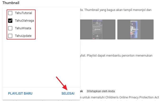atur playlist Cara Membuat dan Mengatur Playlist Video di YouTube 8 atur playlist