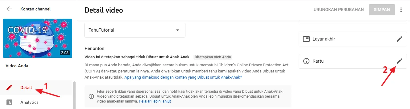 fitur kartu youtube Cara Membuat Rekomendasi Tontonan di Akhir Video YouTube 10 fitur kartu youtube