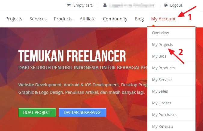 myaccount Cara Mencari Freelancer di Situs dan Aplikasi Projects.co.id 2 myaccount