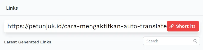 Cara Mempersingkat Link Panjang Agar Rapi & Mudah Diingat 12 sid short it lagi Cara Mempersingkat Link Panjang Agar Rapi & Mudah Diingat 10 sid short it lagi