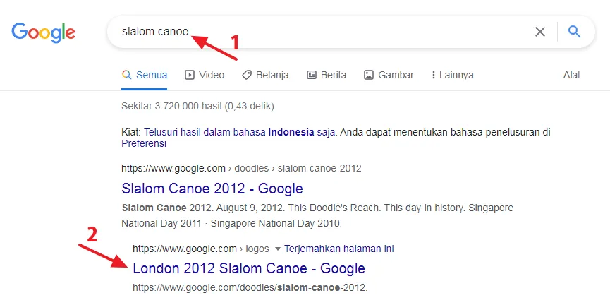Cara Mainkan 8 Game Tersembunyi di Google Chrome 19 slalom canoe Cara Mainkan 8 Game Tersembunyi di Google Chrome 17 slalom canoe