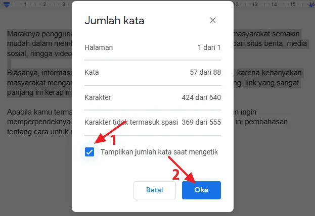 Cara Melihat Jumlah Kata di Google Docs via Web dan Aplikasi 9 tampilkan kata Cara Melihat Jumlah Kata di Google Docs via Web dan Aplikasi 7 tampilkan kata