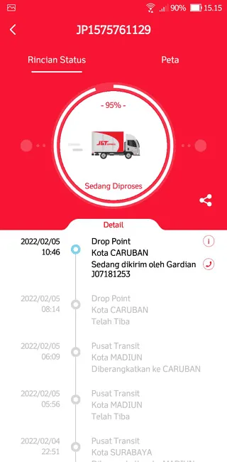 Screenshot 20220205 151529 Cara Cek Resi Paket J&T Express Lewat Situs dan Aplikasi 7 Screenshot 20220205 151529