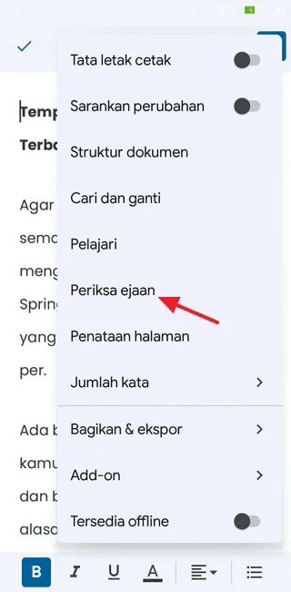 Cara Cek Typo Tulisan di Google Docs Web & Aplikasi 12 Screenshot 20220209 225016 Cara Cek Typo Tulisan di Google Docs Web & Aplikasi 10 Screenshot 20220209 225016