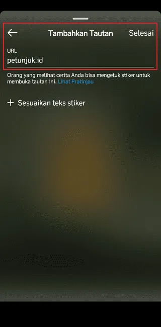 Cara Menambahkan Link di Instagram Stories dengan Mudah 7 Screenshot 20220217 204328 Cara Menambahkan Link di Instagram Stories dengan Mudah 5 Screenshot 20220217 204328