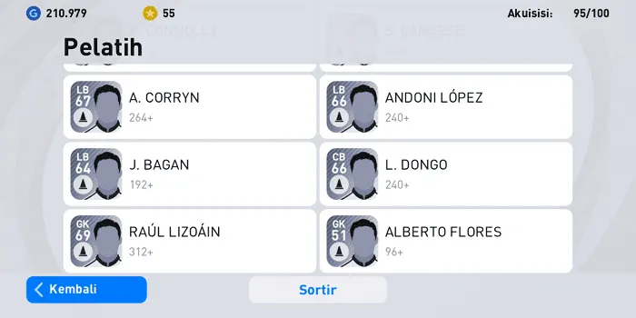 Screenshot 20220225 095314 Cara Meningkatkan Level Pemain di PES Mobile 2021 21 Screenshot 20220225 095314