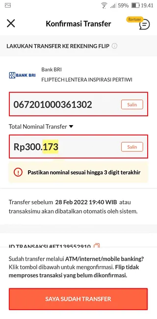 Cara Menggunakan Flip Agar Transfer Uang Bebas Biaya Admin 11 Screenshot 20220227 1941155 Cara Menggunakan Flip Agar Transfer Uang Bebas Biaya Admin 9 Screenshot 20220227 1941155