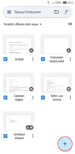 Screenshot 20220228 181209 Cara Membuat Dokumen Baru di Google Docs Web & Aplikasi 7 Screenshot 20220228 181209