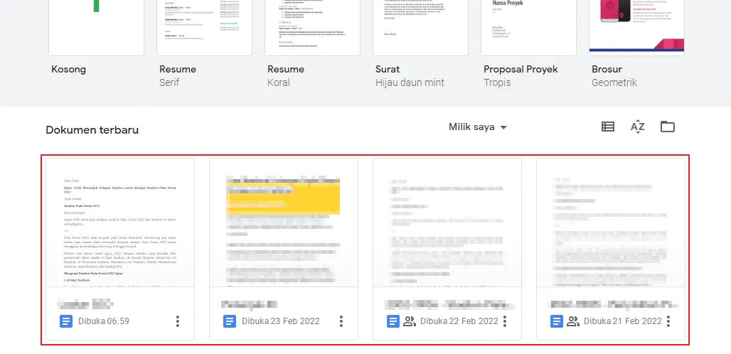 pilih file google docs web Cara Download Dokumen di Google Docs Web dan Aplikasi 2 pilih file google docs web